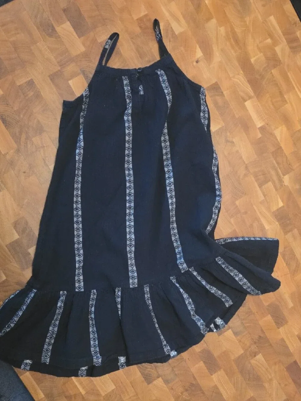 2 / $5 Baby Gap Black And White Striped Sleeveless Sundress